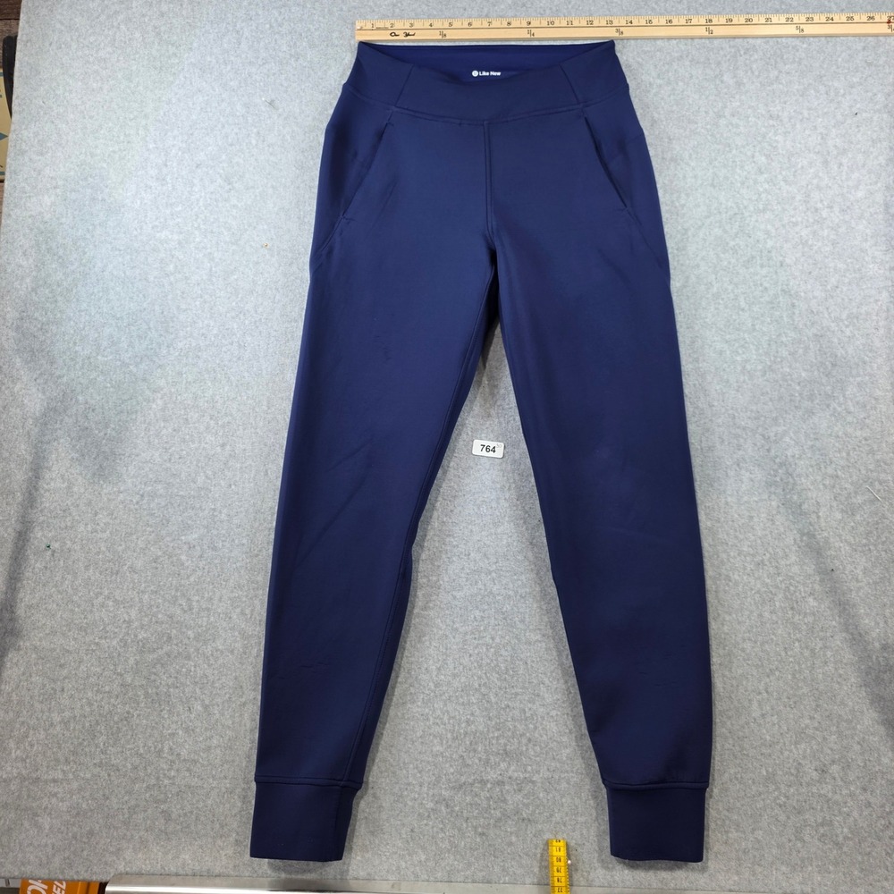 Lululemon Scuba High-Rise Jogger Navy Blue‎ Fleece Sweatpants Womens Size 4